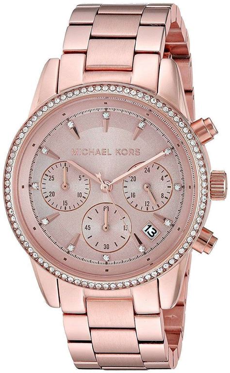 does michael kors use real diamonds in watches|Michael Kors diamond watch women's.